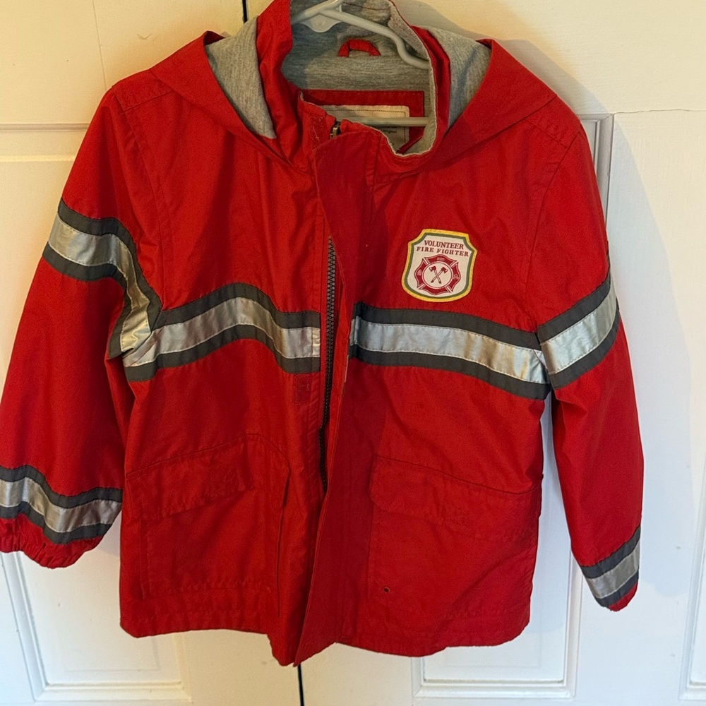 Carter's Red and Silver Reflective Raincoat with Hood